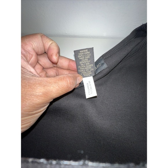 Banana Republic Unisex Long Sleeve Black Heavy Knitted T-shirt  Sweater Size XL - Picture 7 of 7